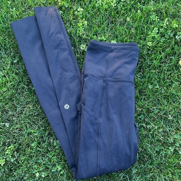 Lululemon Fast & Free Full Length Tight *Non-Reflective 28" Black Women's Size 4 - Picture 10 of 11